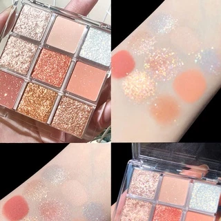 พาเลตต์อายแชโดว์เมอร์เมด 9 สี เนื้อแมตต์ ประกายมุก