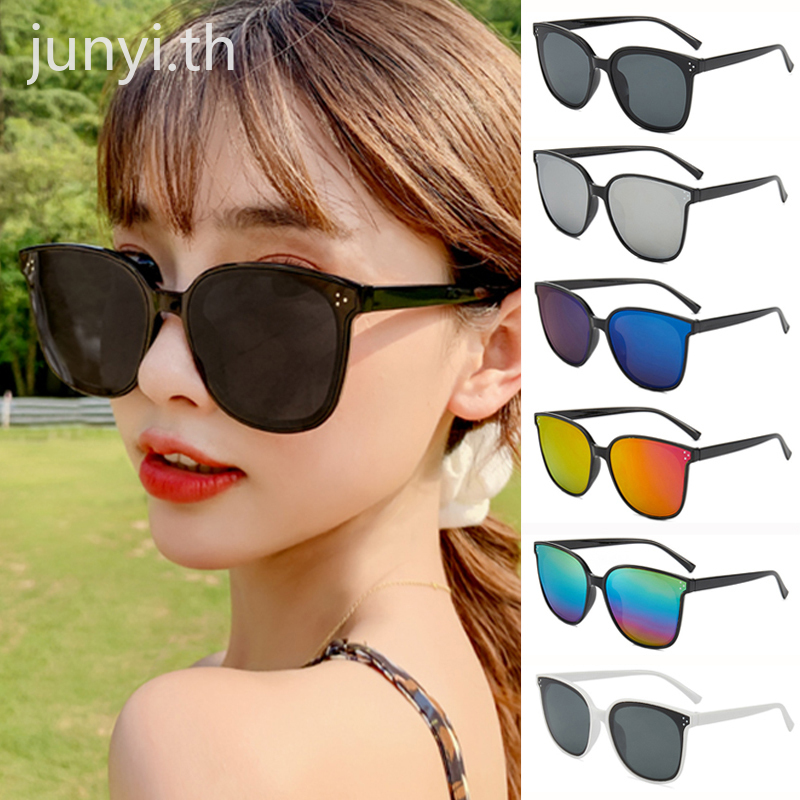 *พร้อมส่ง** แว่นตากันแดดแฟชั่นสําหรับผู้ชายผู้หญิงทรงสี่เหลี่ยมกรอบทรงสี่เหลี่ยมสไตล์เรโทร
