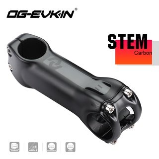 OG-EVKIN Carbon Bike Stem 6Degree 28.6/31.8mm Carbon Road Bike Stem MTB Bicycle Stems Positive and Negative Cycling Parts