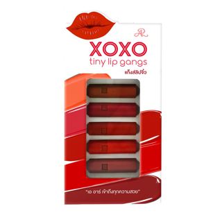 ลิปXOXO AR xoxo tiny lip gang 5แท่ง ลิปแมท ลิปจิ๋ว 5 สี สุดฮิต