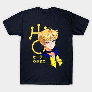 [S-5XL]เสื้อเชิ้ต ลาย Sailor Uranus