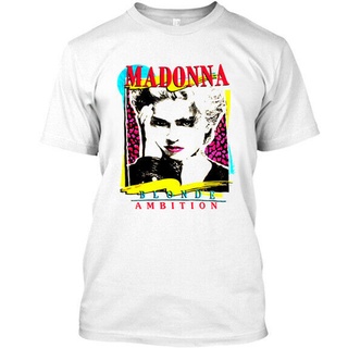 tshirtเสื้อยืดคอกลมฤดูร้อนเสื้อยืด พิมพ์ลาย Madonna Blonde Ambition Rare สีขาว สไตล์วินเทจ สําหรับผู้ชายSto4XL