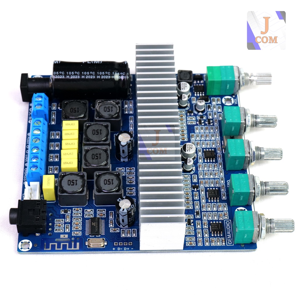 GEAAUDIO 200W บอร์ดแอมป์ขยายเสียง 2.1CH บลูทูธ 5.0 บอร์ดฟ้า แท้ TPA3116