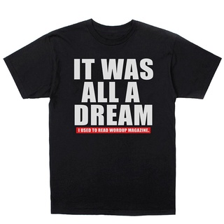 เสื้อยืดผ้าฝ้ายพิมพ์ลายขายดี เสื้อยืด พิมพ์ลาย Notorio BIG Biggie Smalls It Was All A Dream 2.0 สไตล์ฮิปฮอป แฟชั่นฤดูร้อ
