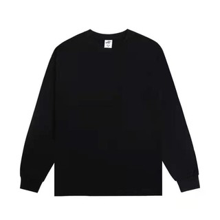 hatforyour.store เสื้อยืดขาวแขนยาวคอกลมสไตล์วัยรุ่นมใส่สบายๆเสื้อยืดผู้ชายส่วมใส่แล้วดูดีผ้าหนาทนทานซัก แล้วไม่หด แขนเสื