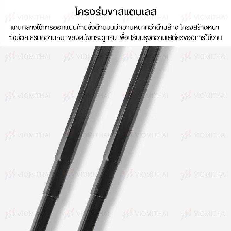 Aautomatic umbrella ร่ม ร่มอัตโนมัติ ร่มพกพา เคลือบสีดำ กันแดด กันยูวี กันฝน รูปที่ 3