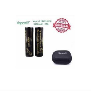 vapcell 18650 3100mAh 20A ของแท้ 2ก้อน พร้อมกระเป๋า