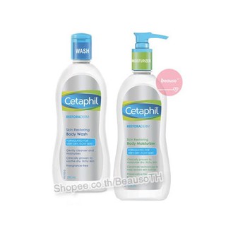 Cetaphil PRO AD Derma Skin Restoring Moisturizer / Wash 295ml. เซตาฟิล โปร เอดี เดอร์มา บำรุงผิว ผื่นแพ้ แห้งคัน