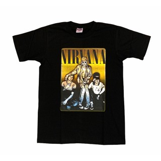 NR143 เสื้อยืดวงร็อค NIRVANA เนวานา เสื้อวง เสื้อยืดเนวานา เสื้อวินเทจ