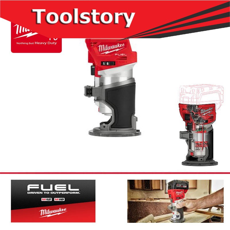 Milwaukee เราเตอร์ M18FTR-0 (M18 FTR ) M18FTR (เครื่องเปล่า ไม่รวมแบต)