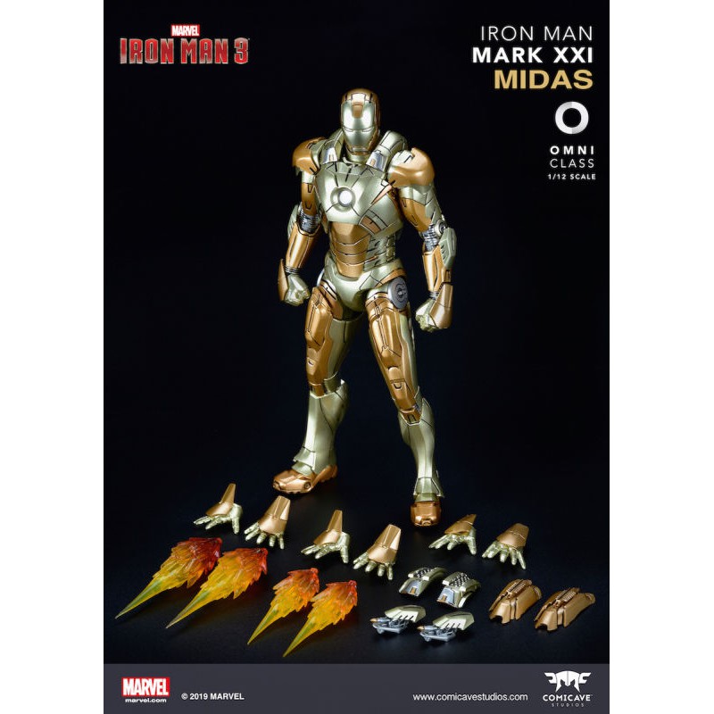Comicave Studios 1/12 Scale Iron Man Mark XXI (21) Midas Collectible Figure ไอรอนแมน โมเดล ฟิกเกอร์ hot toys