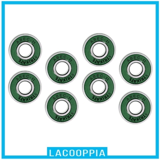 (Lacoopia) ลูกปืน ABEC 11 ไร้แรงเสียดทาน แบบหลากสี สำหรับสเก็ตบอร์ด โรลเลอร์สเก็ตบอร์ด 8 ชิ้น