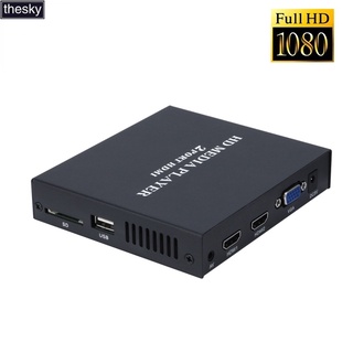 เครื่องเล่น HDMI HD 1080P 2 พอร์ต เครื่องวัดการไหลเวียนรหัสโฆษณาอัตโนมัติ