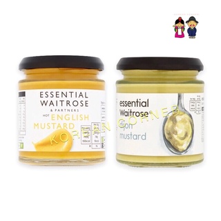 WAITROSE Yellow and Dijon Mustard ทานกับเบอร์เกอร์ หรือเอามาปรุงอาหาร ผลิตภัณฑ์จากอังกฤษ