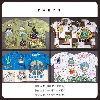 DARYN // 🚩เชิ้ตลายแคมป์ปิ้ง เอาใจสายแคมป์ 🏕🌲 แบรนด์ ฮวก แท้100%