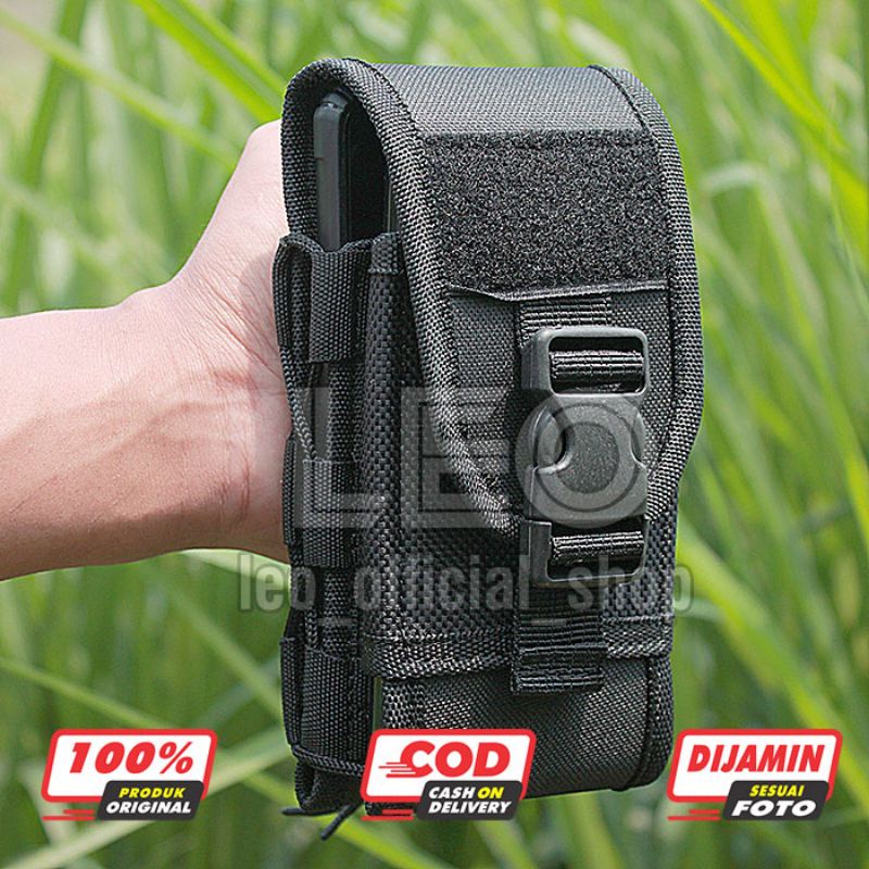 Hitam HP ผ้าใบเอวโทรศัพท์มือถือ Holster Holder Double Slot เอวโทรศัพท์มือถือกระเป๋าสตางค์กระเป๋า 6,8 นิ้วโทรศัพท์มือถือ Holster สีดําผู้ชายยุทธวิธีกระเป๋าโทรศัพท์มือถือกระเป๋าสตางค์กระเป๋า