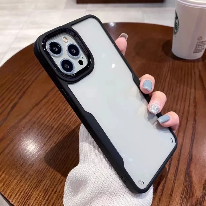เคสกันกระแทก Case Realme C35 C11 C12 C25 C3 50APrime 9i 9Pro Plus PC+TPU เคส realme หลังใส ขอบนิ่มหลังแข็ง