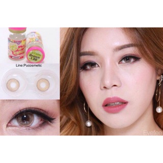 🍹Bigeyes Jet’aime Brown🥂สายตา-0.75ถึง-4.50,-6.00,-6.50(kitty kawaii)(Jetaime)