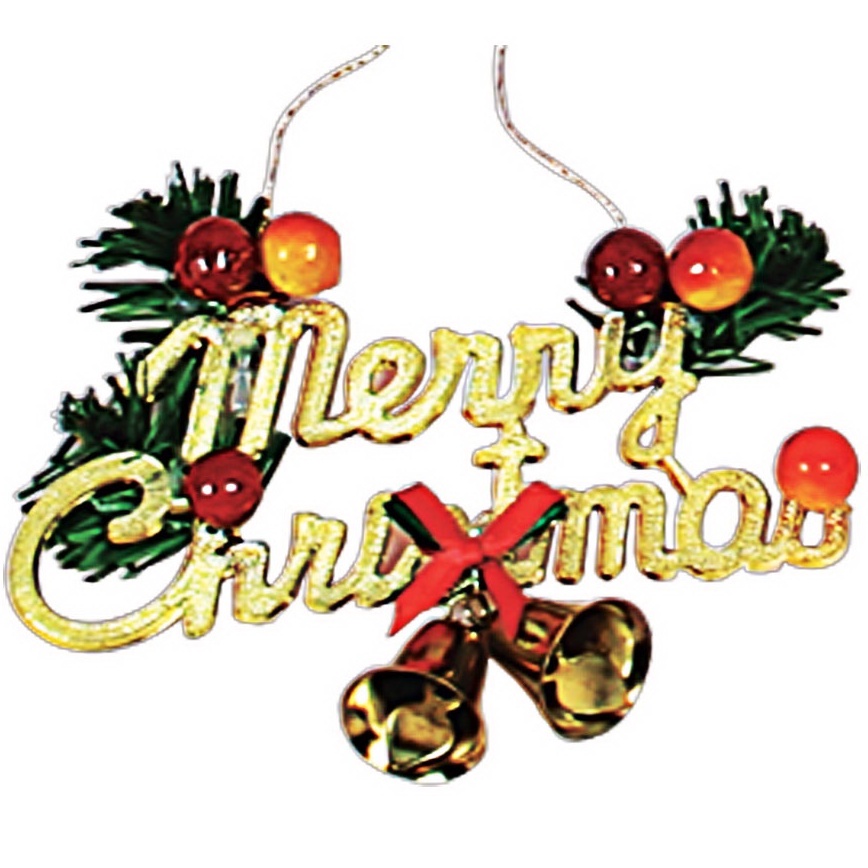 6181-02 ป้าย MERRY CHRISTMAS ของประดับ ของตกแต่ง เทศกาลคริสต์มาส