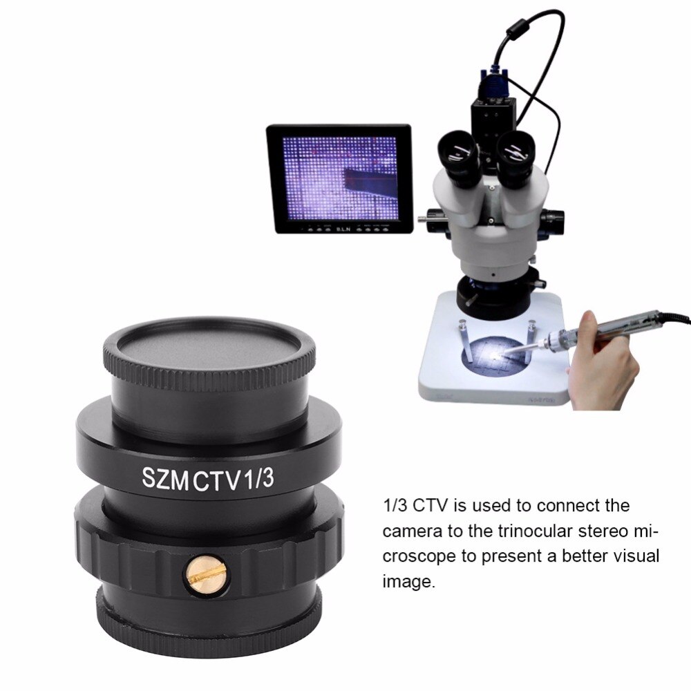 C-mount Lens Adapter SZM CTV 1/3 C-mount Lens Adapter For Trinocular ...
