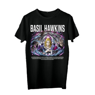 ROUND คอลูกเรือDearyouindonesia - basil hawkins one piece v1 เสื้อยืดผ้าฝ้าย ของแท้ 30s-4XL