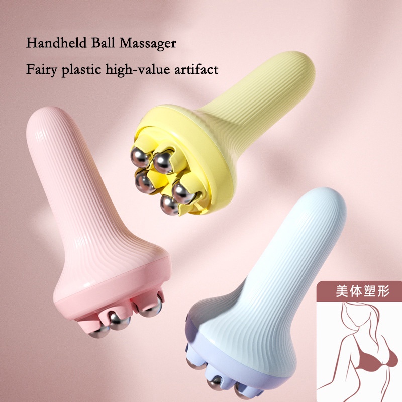 ล้อหน้าท้องRoller Massager For Leg Neck Muscle Relaxation Abdominal ...