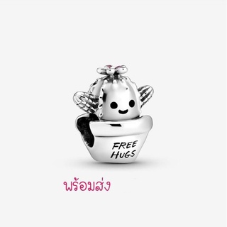 Pandora silver charm กระบองเพชร