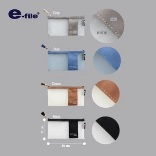 e-file (อี-ไฟล์) กระเป๋า เมชพ็อคเก็ต กระเป๋าดินสอ รหัส CPK75