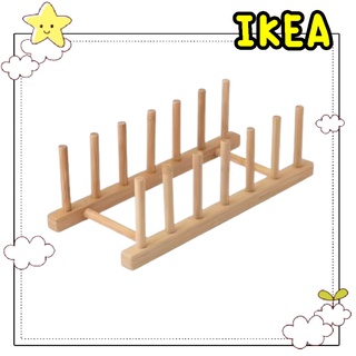 🌈รับหิ้วสินค้า IKEA🌈 อูสต์บิต ชั้นวางจานไม้ไผ่ ที่วางจาน ที่วางหนังสือ เก็บของในห้องครัวห้องนอน