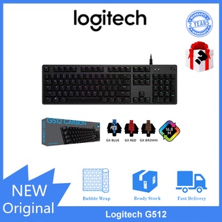 Logitech G512 คีย์บอร์ดเล่นเกม แบบใช้สาย RGB มีไฟแบ็คไลท์