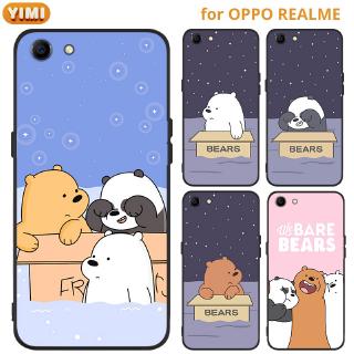 เคส Realme C53 C51 C55 C33 C30 C30s C35 C21Y C25 C25S C25Y C21 C12 C15 C20 C11  Proโทรศัพท์มือถือ ลายการ์ตูนหมี สําหรับ