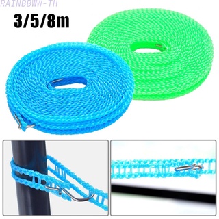 RAINBBWW~Outdoor Nylon Rope Clotheslines Windproof Non-Slip Clothes Line Drying Rope 3~8m#Ready Stock