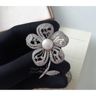 Diamond Brooch  เข็มกลัดดอกไม้ งานเพชร CZ แท้ค่ะงานน่าร๊ากกก ดูดี  งานสวยมากกกกก เพชรใส ไม่ขุ่นแม้แต่เม็ดเดียว