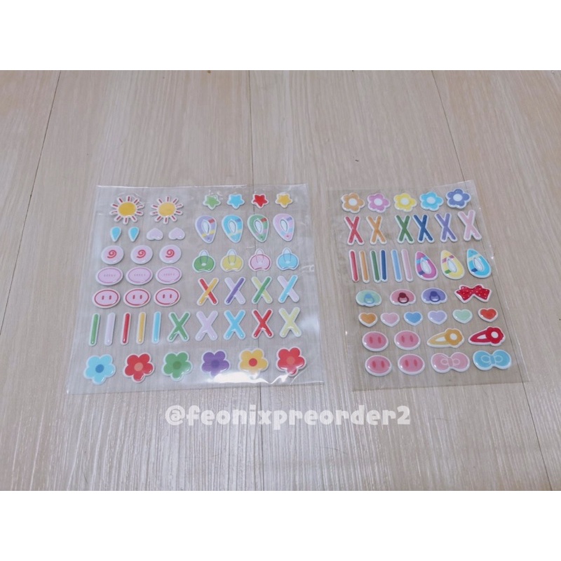 พร้อมส่ง สติ๊กเกอร์ตกแต่งตุ๊กตา