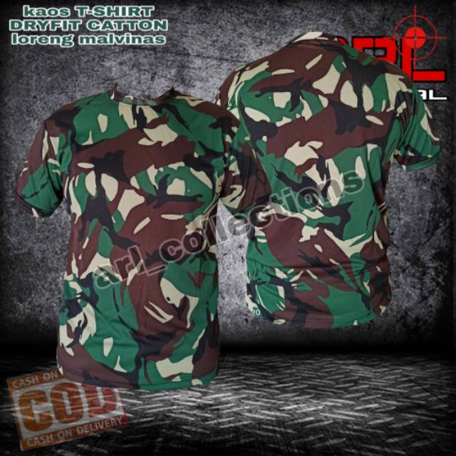 MALVINAS DRYFIT COLORFUL T-SHIRT/ARMY COLORFUL JERSEY