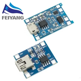 บอร์ดโมดูลชาร์จแบตเตอรี่ลิเธียม Type-c Micro Mini USB 5V 1A 18650 TP4056 1A Li-ion