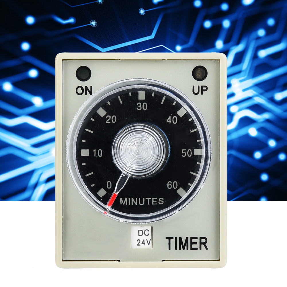 Industrial Shop AH3-3 Timer Relay Electronic Type Adjustable Release Delay Timing 8 Pins 60Min
