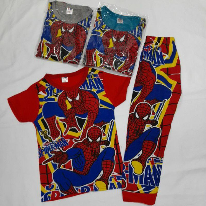 ขนาดใหญ่ SPIDER-MAN CLOTHES SLEEVE CLOTHES CLOTHES SIZE 10, 12, 14, 16