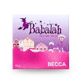 Babalah Becca uv 2 way powder cake 14g. แป้งบาบาร่า เบคก้า แป้งกันน้ำ กันเหงื่อ หน้าเด้งตลอดวัน (ตัวใหม่)