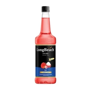 ลองบีชไซรัปไม่มีแคลอรี่ลิ้นจี่ (740ml.) LongBeach Zero Calories Lychee Syrup น้ำเชื่อม/ น้ำผลไม้เข้มข้น/ไซรัปไม่มีน้ำตาล