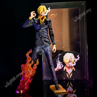 โมเดลฟิกเกอร์ One Piece Gk Dream Canji Black Flame ขนาดใหญ่ 31 ซม. ของเล่นสําหรับเด็ก ส่งฟรี