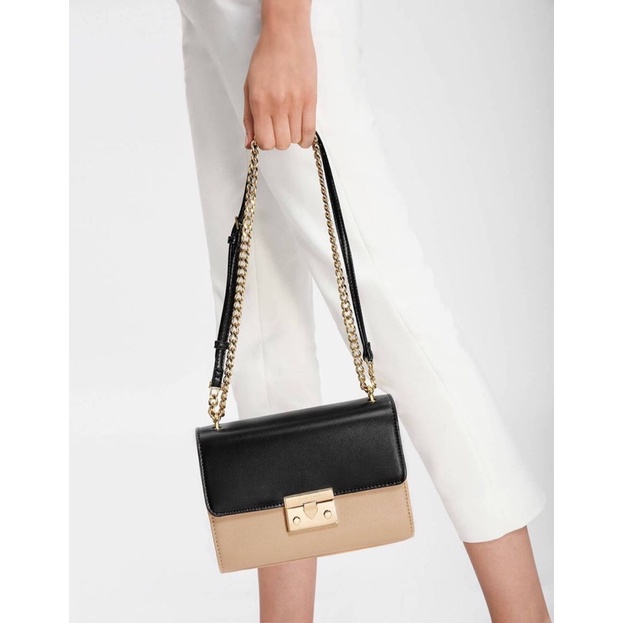 กระเป๋า Charles Keith Front Flap PushLock Bag alsh94 ThaiPick