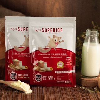 superior Starter นมผงสำหรับชูก้าไกลเดอร์ 2.5 - 4 เดือน 100g (สูตรเริ่มต้น)