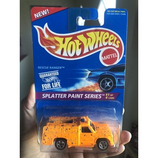 รถเหล็ก ฮอทวีล งานเก่า Hot wheels rescue ranger splatter paint series