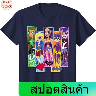 เสื้อยืดแขนสั้น Kids DC Comics Super Hero Girls Character Panels T-Shirt Short sleeve T-shirts