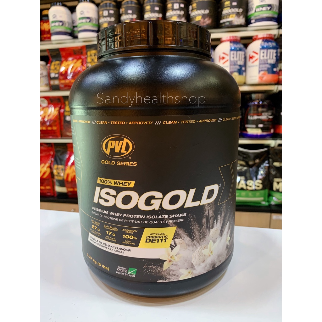 PVL ISO Gold Whey 5lbs.(Grass Fed) โปรตีนเพิ่มกล้ามเนื้อ เเคลลอรี่น้อย ขนาด5ปอนด์