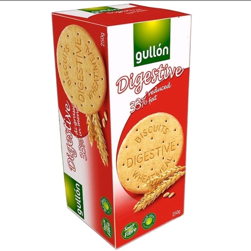 กูยอง บิสกิตไดเจสทิฟ สูตรลดไขมันลง 25% Gullon Reduce Fat 35% Digestive Biscuits 250g