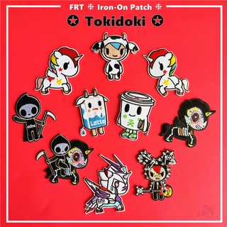 ☸ T.okidoki - แผ่นรีดติดเสื้อ ลายการ์ตูน แฟชั่น ☸ แผ่นแพทช์รีดนมยูนิคอร์น DIY 1 ชิ้น