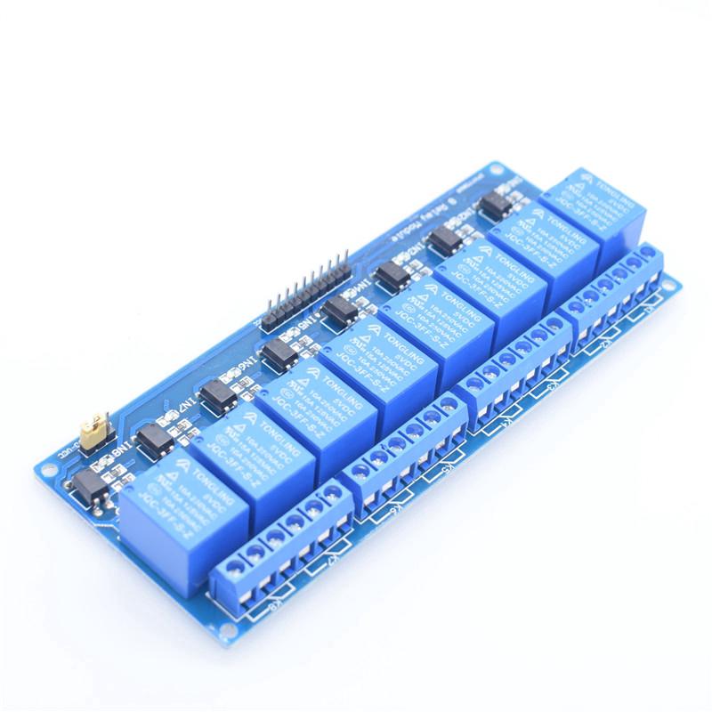 โมดูลโมดูลรีเลย์ Way Opto Solator 5v 8 Channel