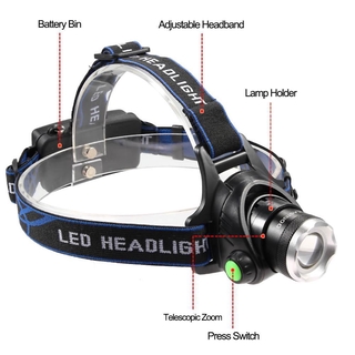 CASTNOO ไฟฉายคาดหัว LED XM-L T6 3500Lm
